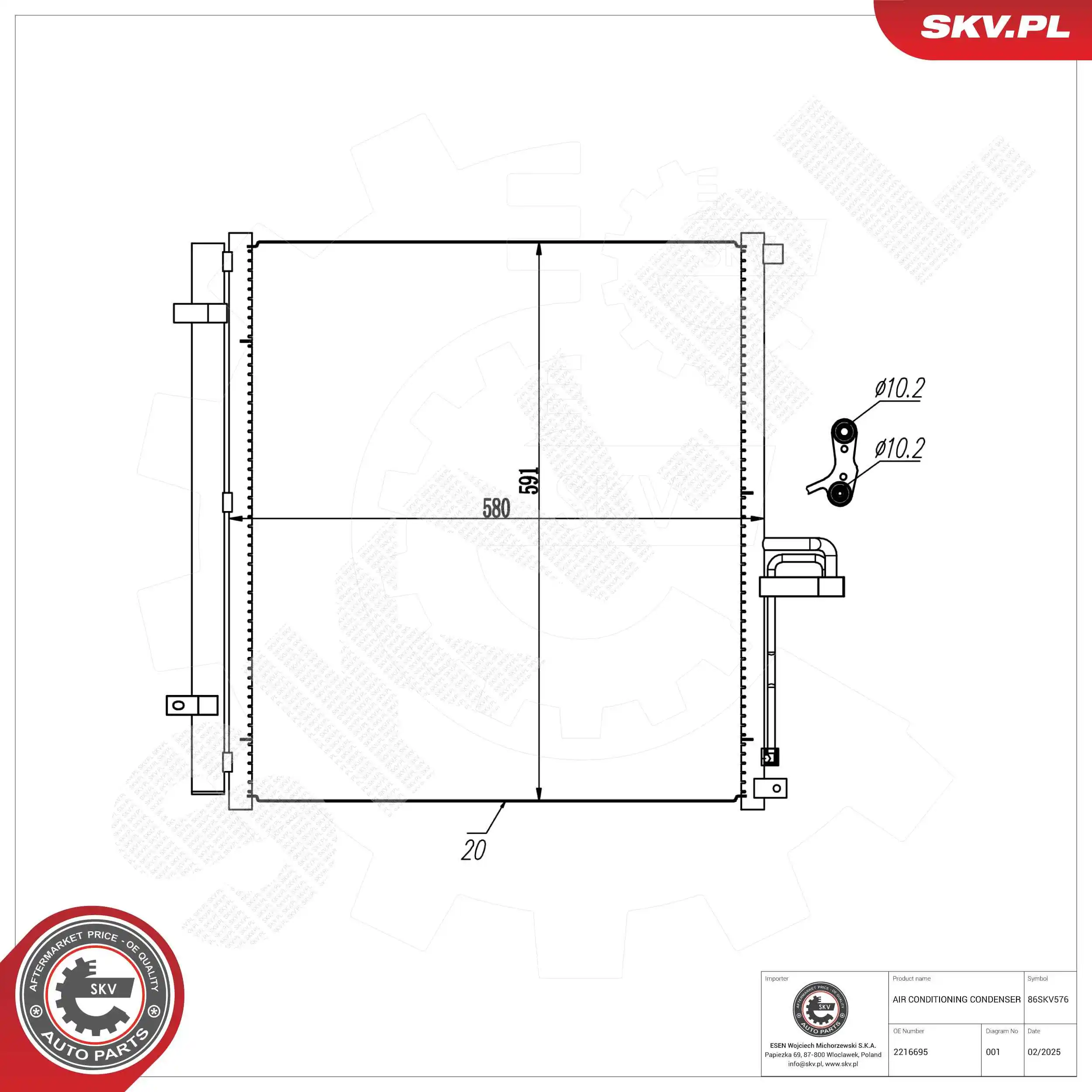 Condenser, air conditioning